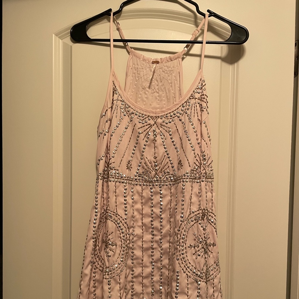 Free People Pink dress with Sequins
